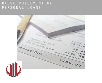 Basse Poidevinière  personal loans