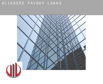 Açıkdere  payday loans